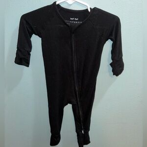Black Bamboo Little Sleepies Zippy